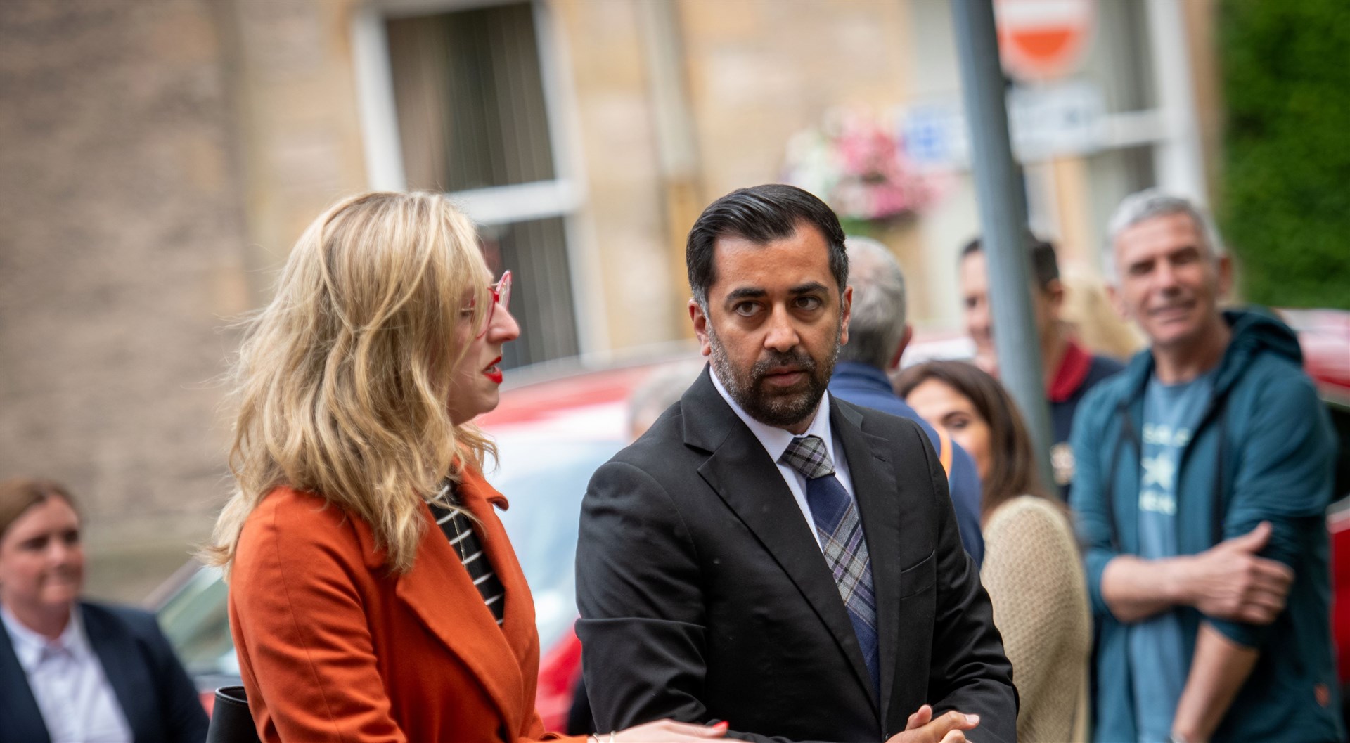 First Minister Humza Yousaf, pictured here at Winnie Ewing's memorial service. Picture: Callum Mackay.