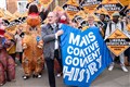 Sir Ed Davey poses with ‘Tory dinosaurs’ in latest election campaign stunt